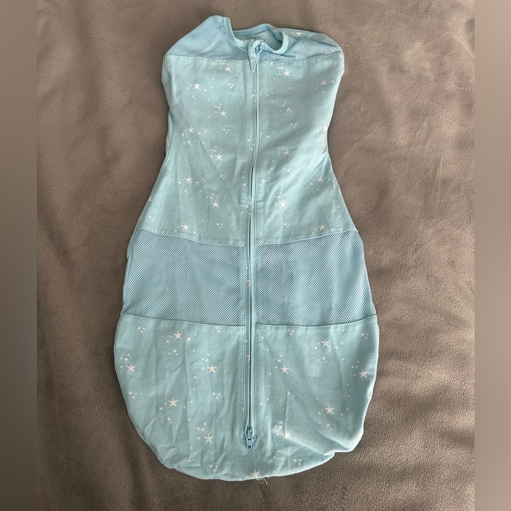 Sleepea 5-second Swaddle, Large, Teal Sky Stars